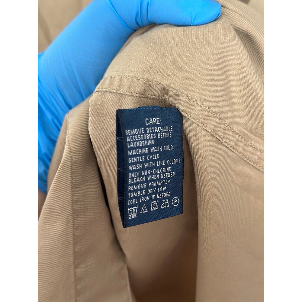 NWT Vintage Ralph Lauren Desert Explorer Maxi Dress Button Up Long Sleeve Tan - Picture 13 of 15